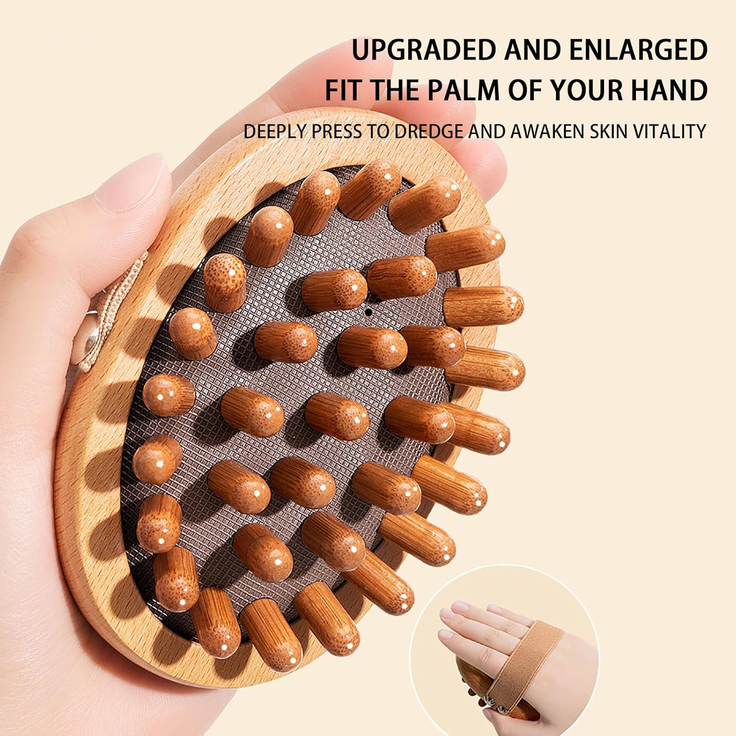 Meridian Brush, Meridian Pressure Brush, Body Detox Meridian Pressure Brush, Handheld Meridian Pressure Brush Set, Natural Wooden Massage Brush Massager (B) image number 3