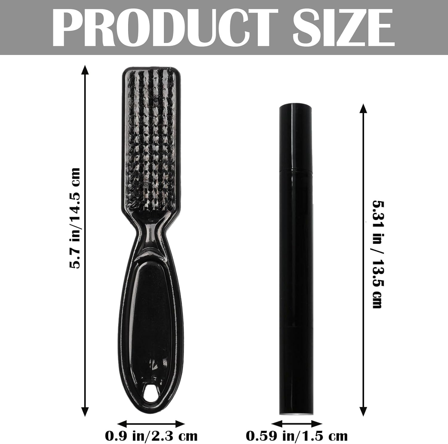 Wowled Beard Pencil Filler for Men, Barber Beard Tint Filling Beard Pen Kit Waterproof Sweatproof for All Hair Types Moustache Eyebrows (Black, #2 Dual-Tip Pen - Pack of 1 Set) image number 5