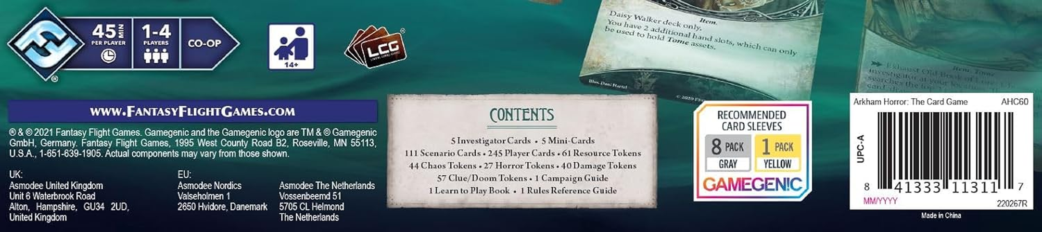 Fantasy Flight Games Asmodee Arkham Horror the Card Game Revised Core Set, Mixed (FFGAHC60) image number 3