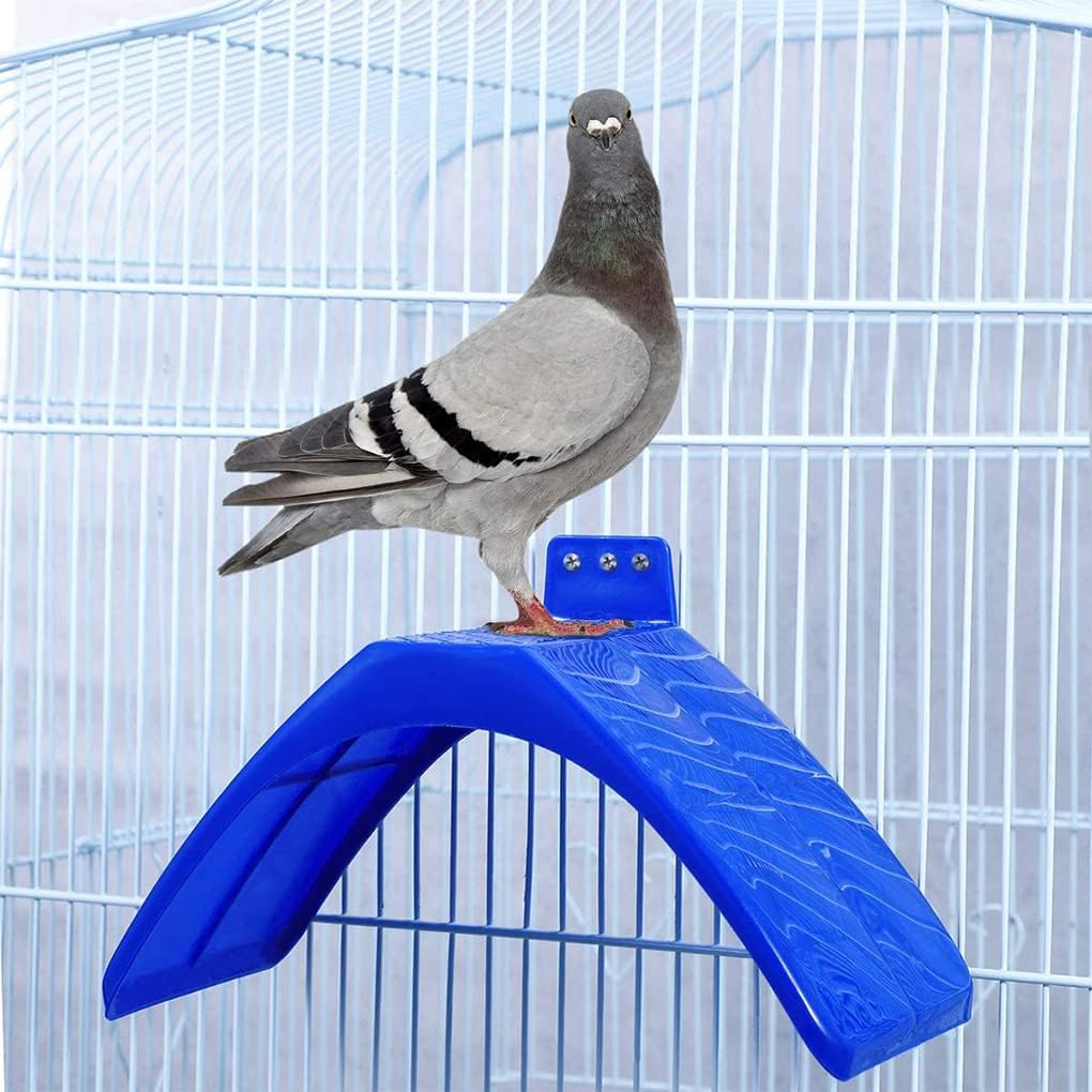 10Pcs Dove Rest Stand Frame Grill Dwelling Pigeon Perches Roost Bird Supplies Blue Color image number 5