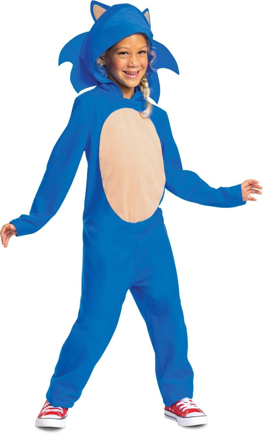 Disguise Costumes Sonic the Hedgehog Movie Fancy Dress Costume for 7-8 Years Kids, Blue