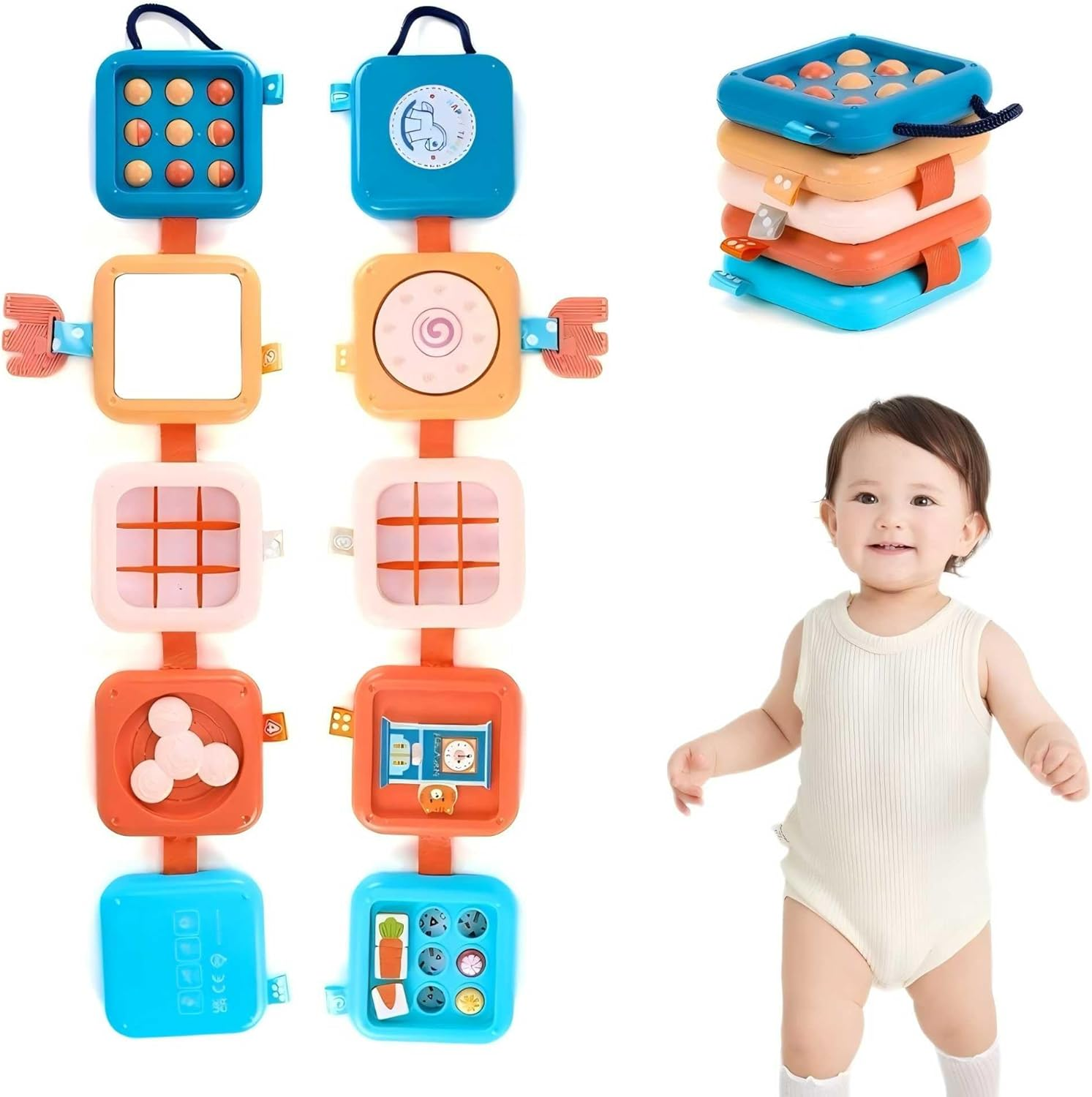 Montessori Busy Board Learning Educational Toys for Kids Toddlers image number 2