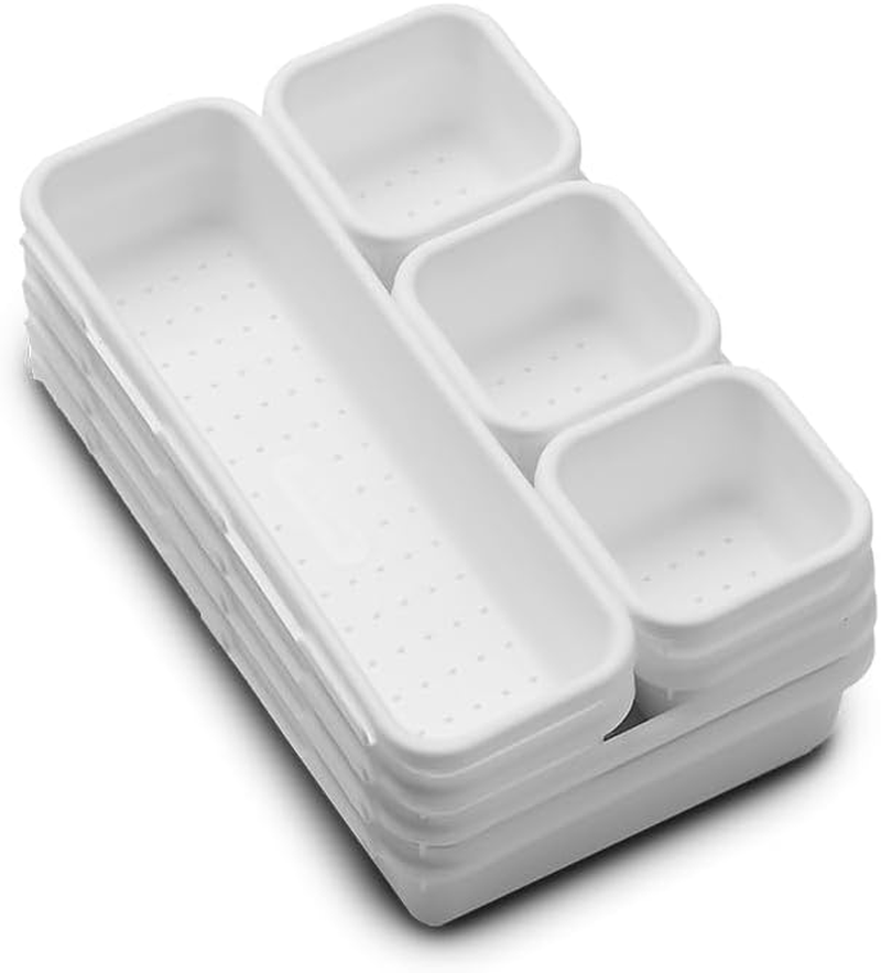 Made Smart 59001 Value 8-Piece Interlocking Bin Pack | VALUE COLLECTION | Customizable Multi-Purpose Storage | Durable | Easy to Clean | Bpa-Free White image number 1