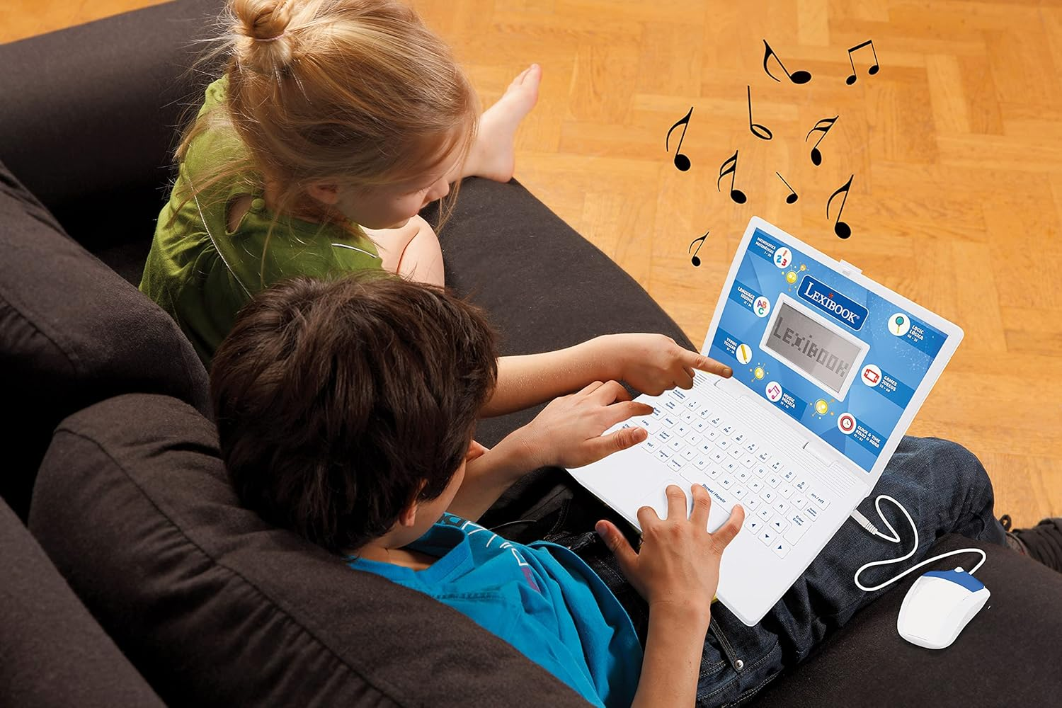 Lexibook - Educational and Bilingual Laptop Spanish/English - Toy for Children with 124 Activities to Learn Mathematics, Dactylography, Logic, Clock Reading, Play Games and Music - Jc598I2 image number 3