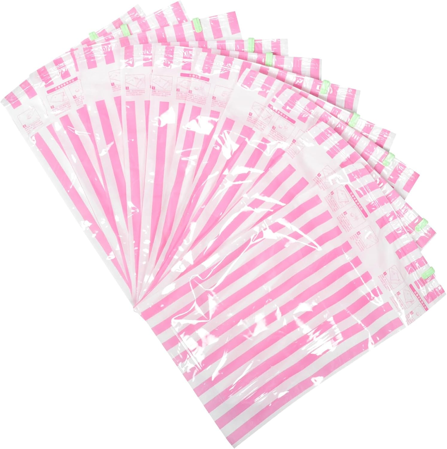 Cabilock 10Pcs Hand-Rolled Vacuum Compression Bags for Travel Space Saver Storage Bags for Packing Clothes in Luggage Suitcase image number 4