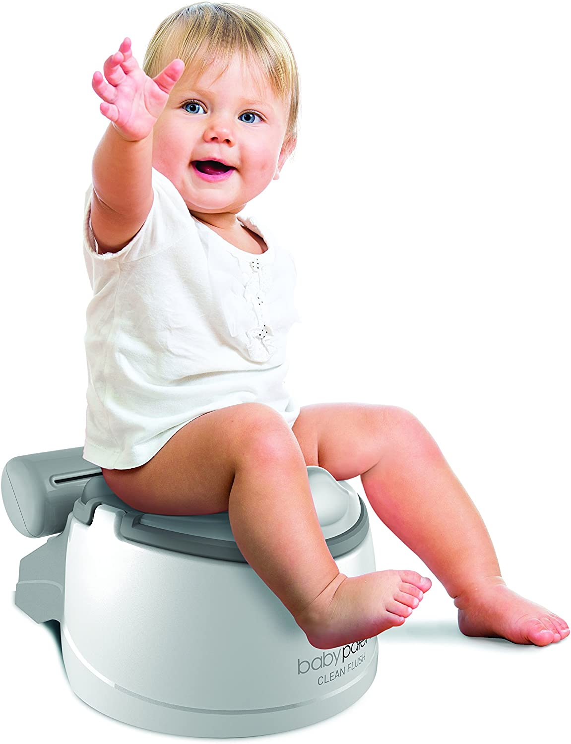 Baby Patent Clean Flush Potty Training Seat, White image number 4