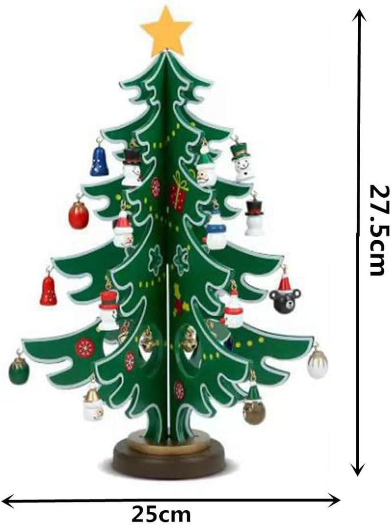 Christmas Advent Calendar Box Christmas Tree Countdown Calendar Set,Tabletop Christmas Tree and Ornaments Set, 24 Days Christmas Countdown Calendar Creative Xmas Gifts for Boys, Girls and Kids Adults image number 1