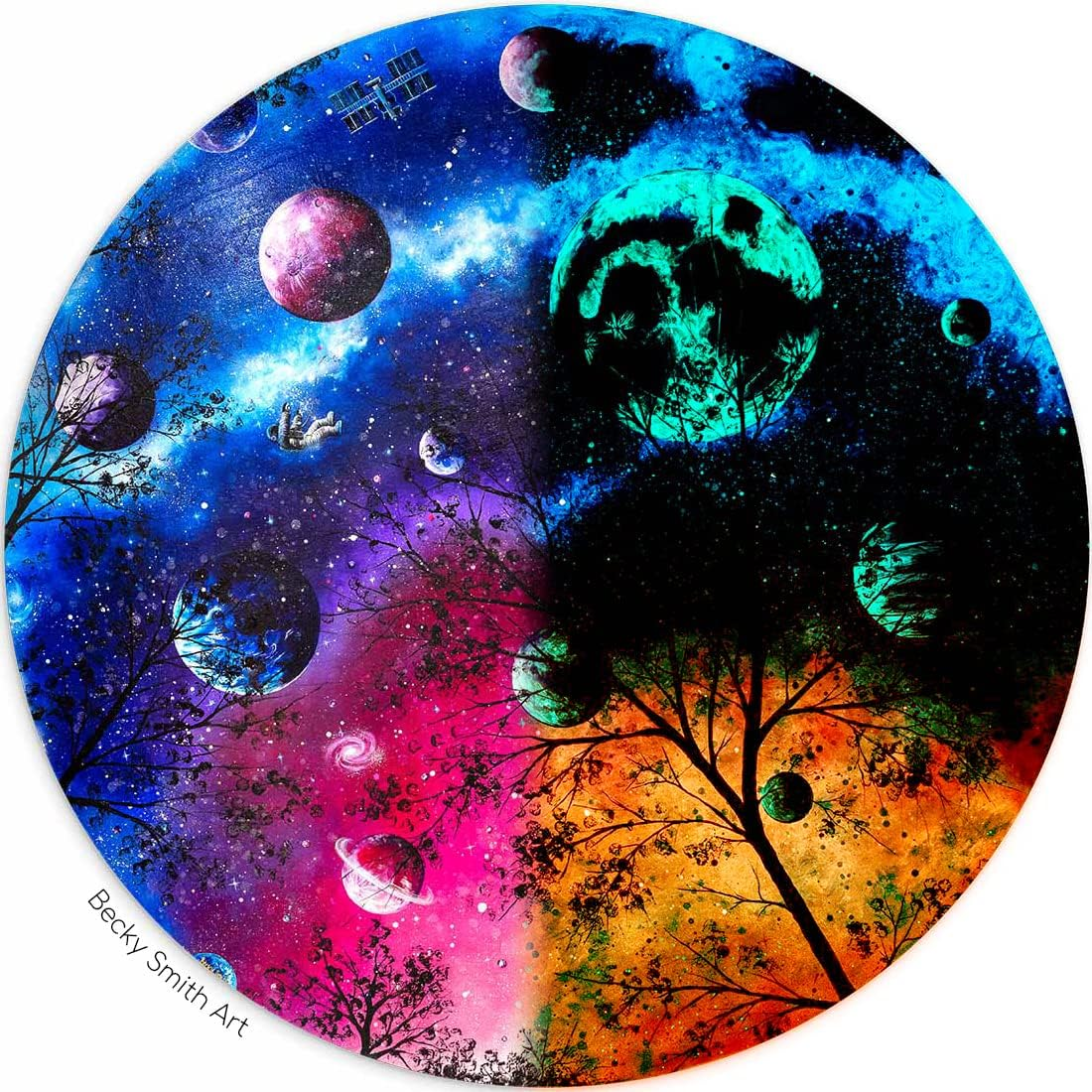 Nebula Glow in the Dark Paint (20Ml) Pink with Orange Glow, Non-Toxic, Water Based, by Spacebeams image number 2