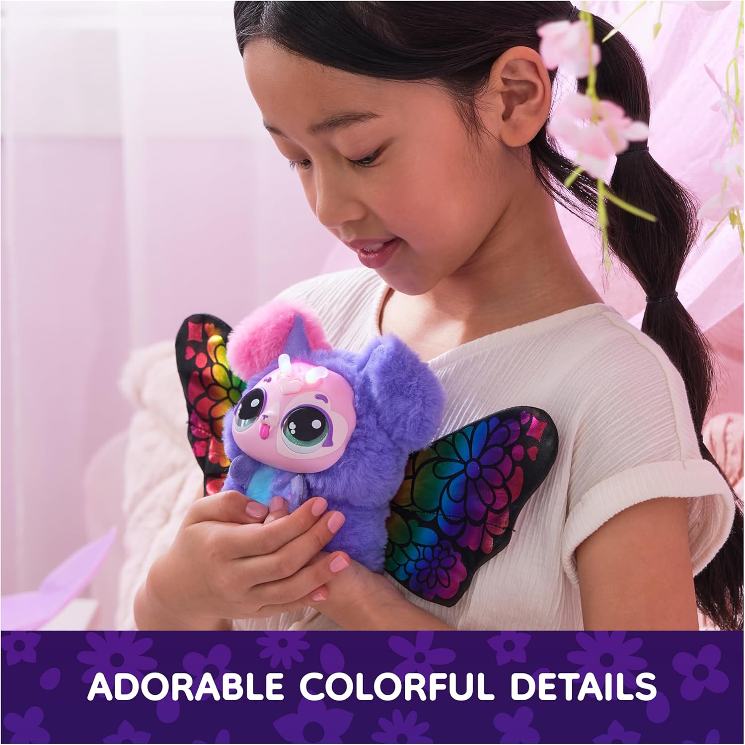 Bloomables by Hatchimals, Puppyfly Surprise Interactive Toy and Flower with Repeatable Reveal and Transformation, 100+ Sounds and Reactions (Styles Vary), Kids Toys for Girls and Boys.
