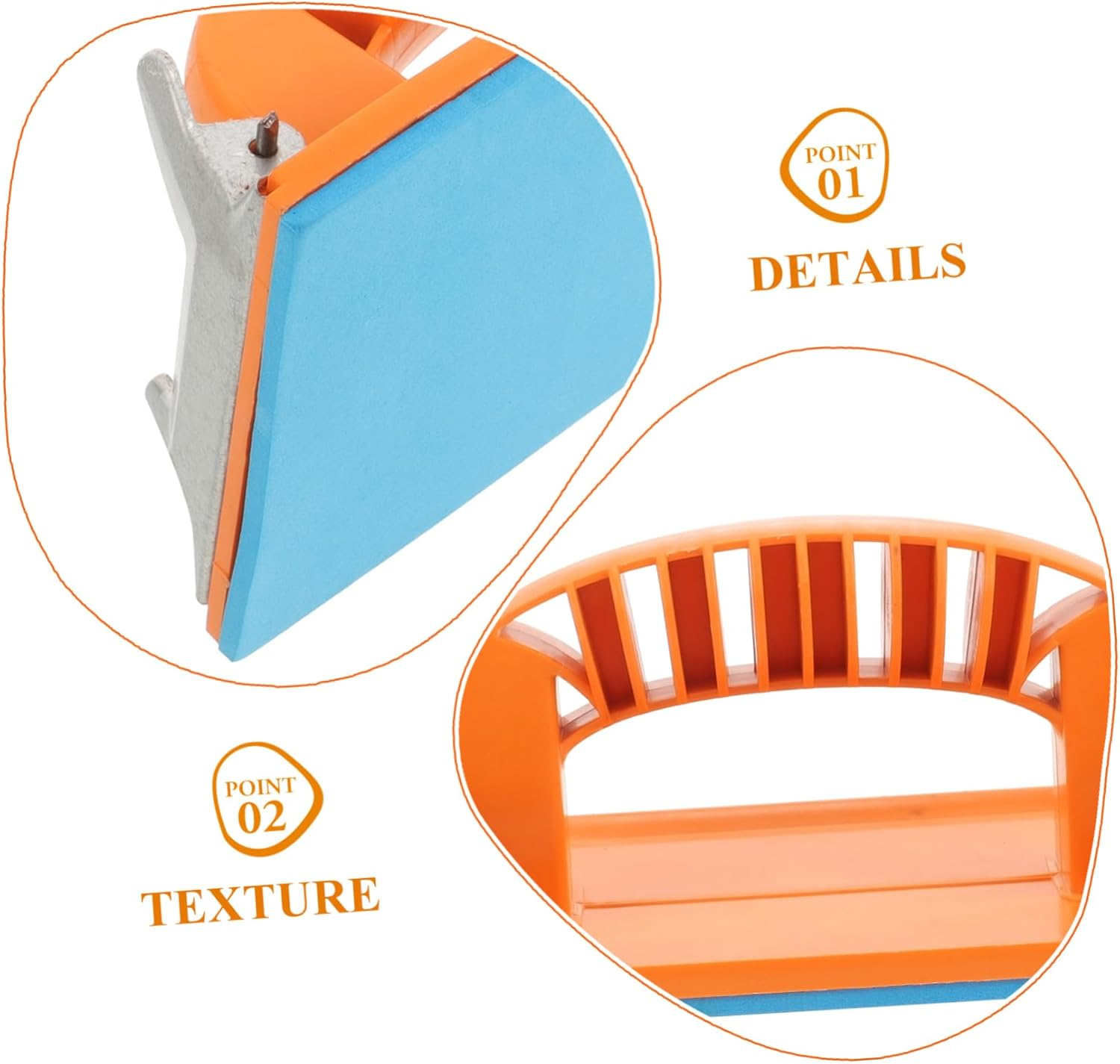 Angoily 2Pcs Self-Adhesive Sandpaper Holder Sanding Block with Hollow Design for Wall Corner Hand Sander Manual Woodworking and Automotive Sanding Tools image number 5