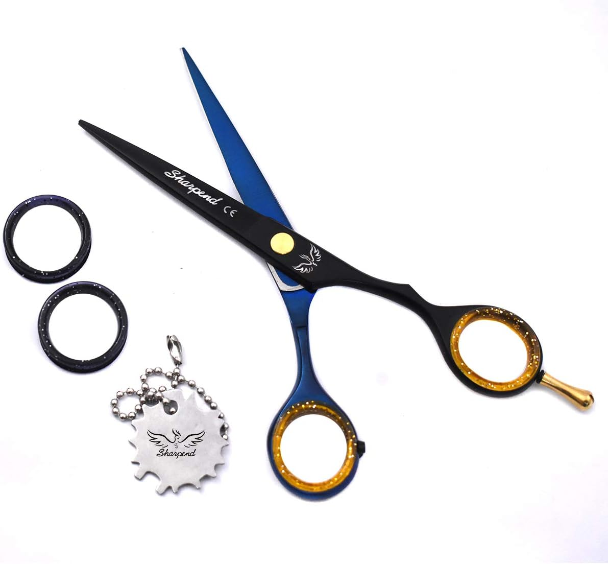 Hair Cutting Scissors Professional 6.5'' Hairdressing Shears, Thinning Scissors, Japanese Stainless Steel Razor Sharp Scissors for Barber & Salon Kit for Men & Women image number 1