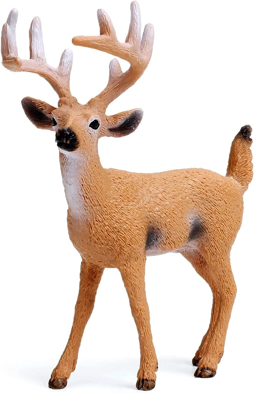 Deer Set Forest Animal Figures Woodland Creatures Figurines Miniature Toys for Boys and Girls Animal Cake Toppers image number 3