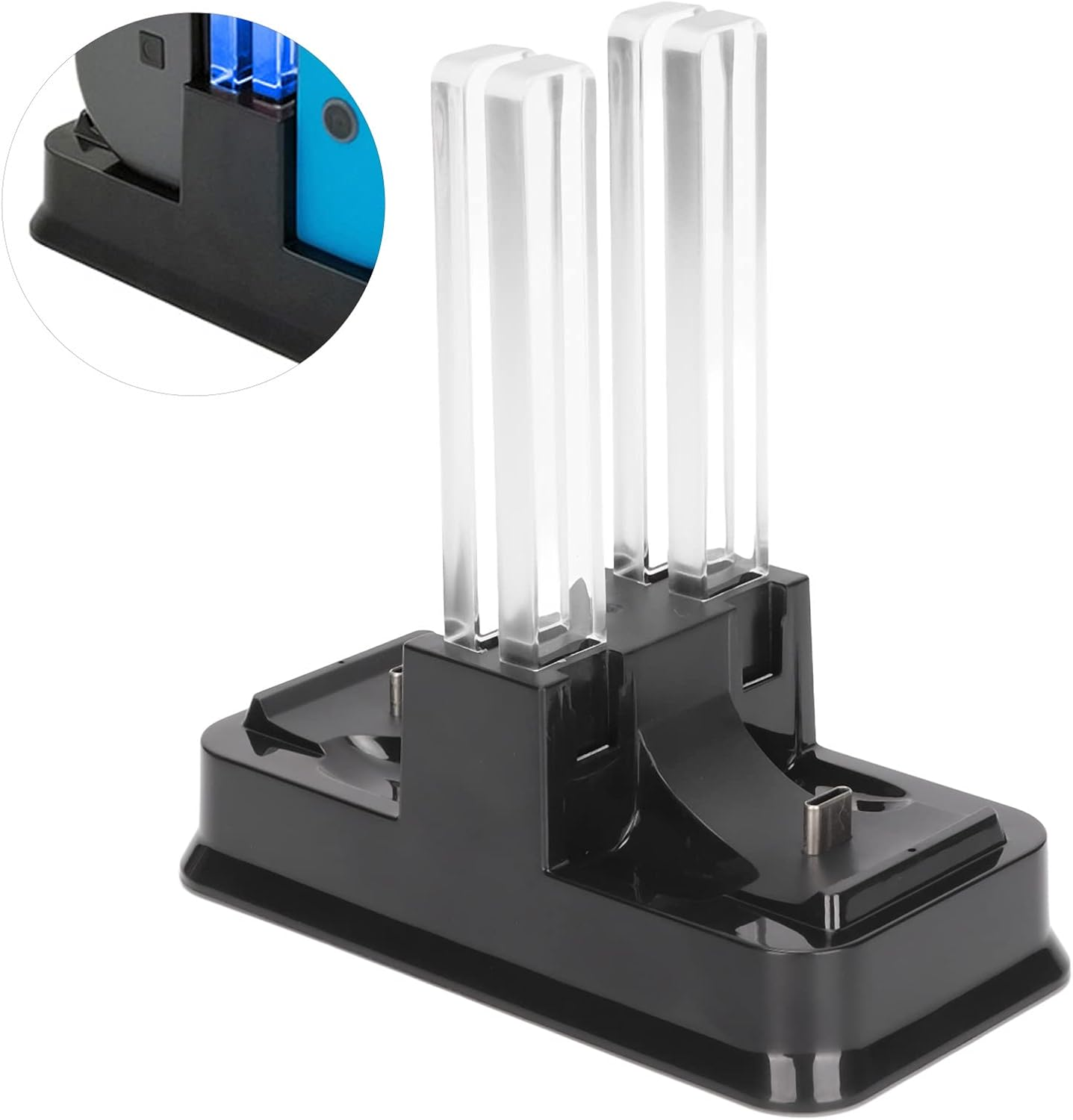 Switch Controller Charger, Controller Charging Dock Station with Indicator Light and Charger Cable, Controller Charging Stand Switch Game Controller Accessories image number 5