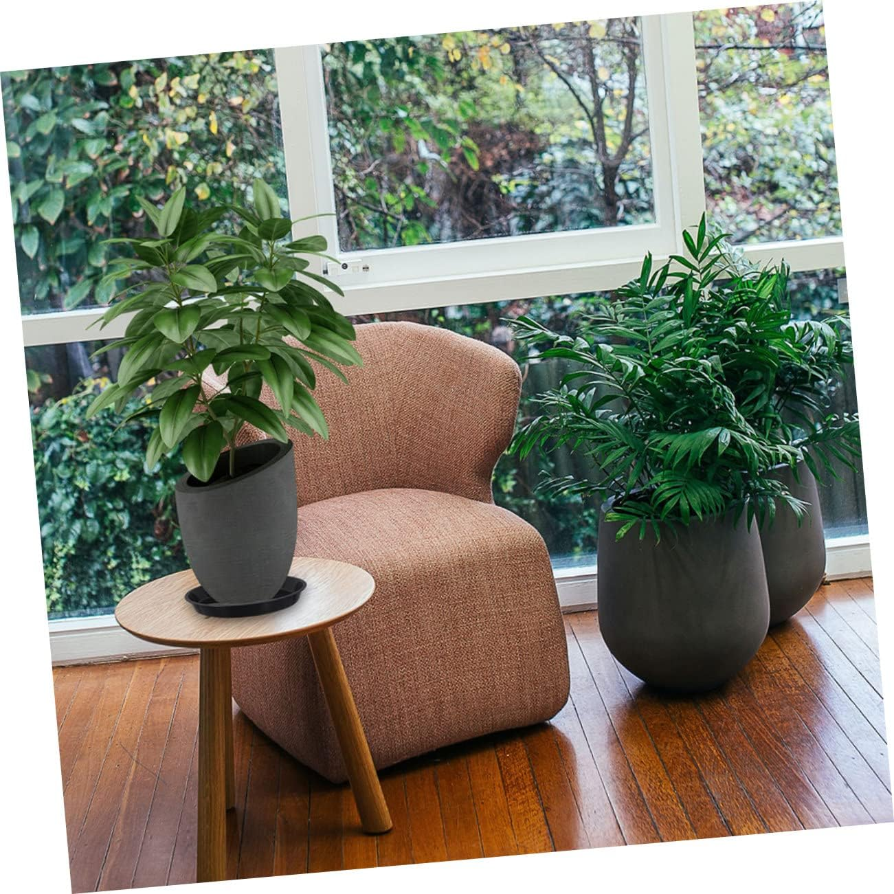 25Pcs Plastic Flowerpot Bases Plant Pot Trays Slip Water Trays for Gardening image number 3