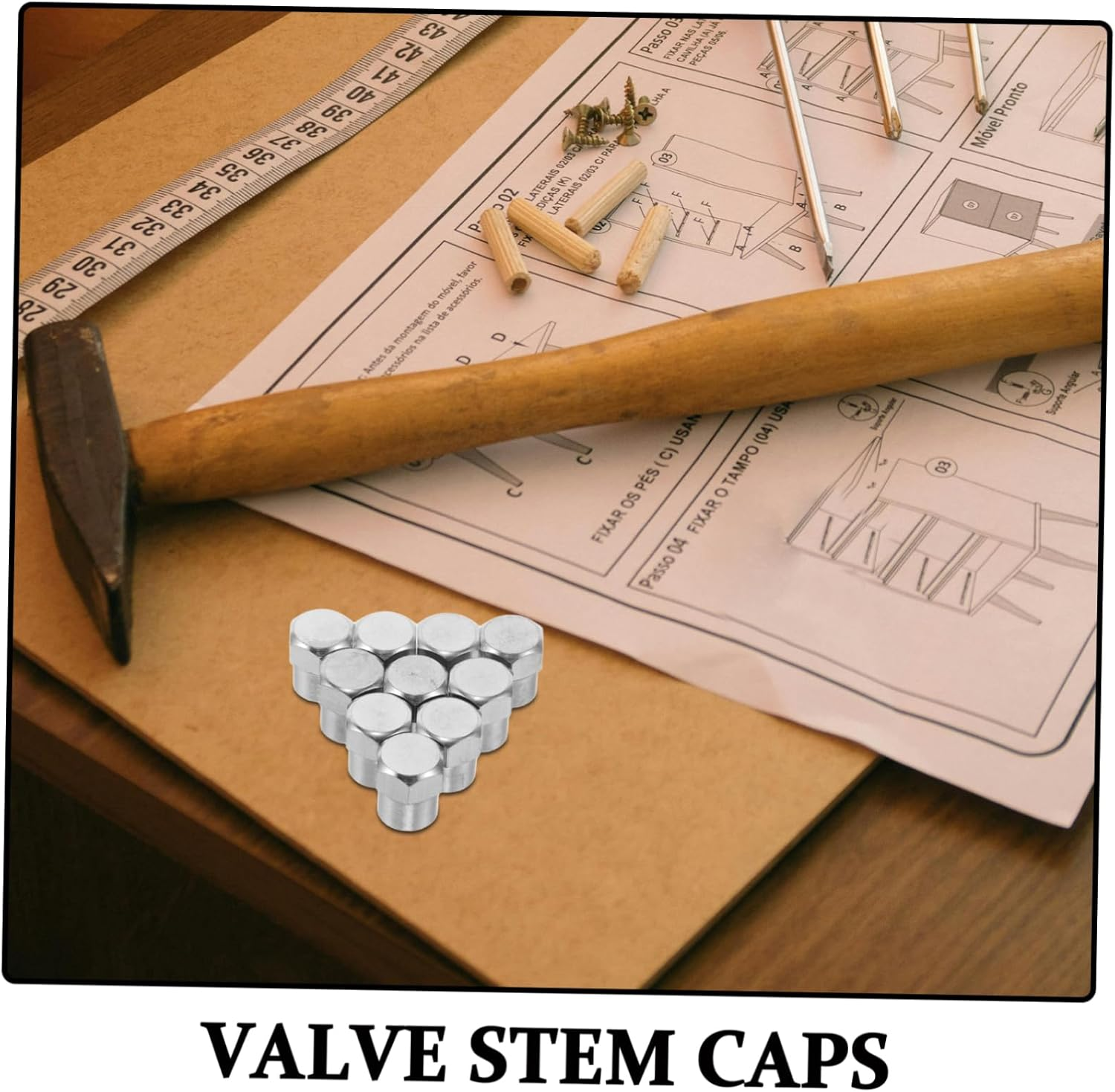 MOLUCKFU 20Pcs Car Valve Cap Tire Stem Caps Valve Covers Automotive Exterior Accessories for Car Truck Wheel Replacement image number 4