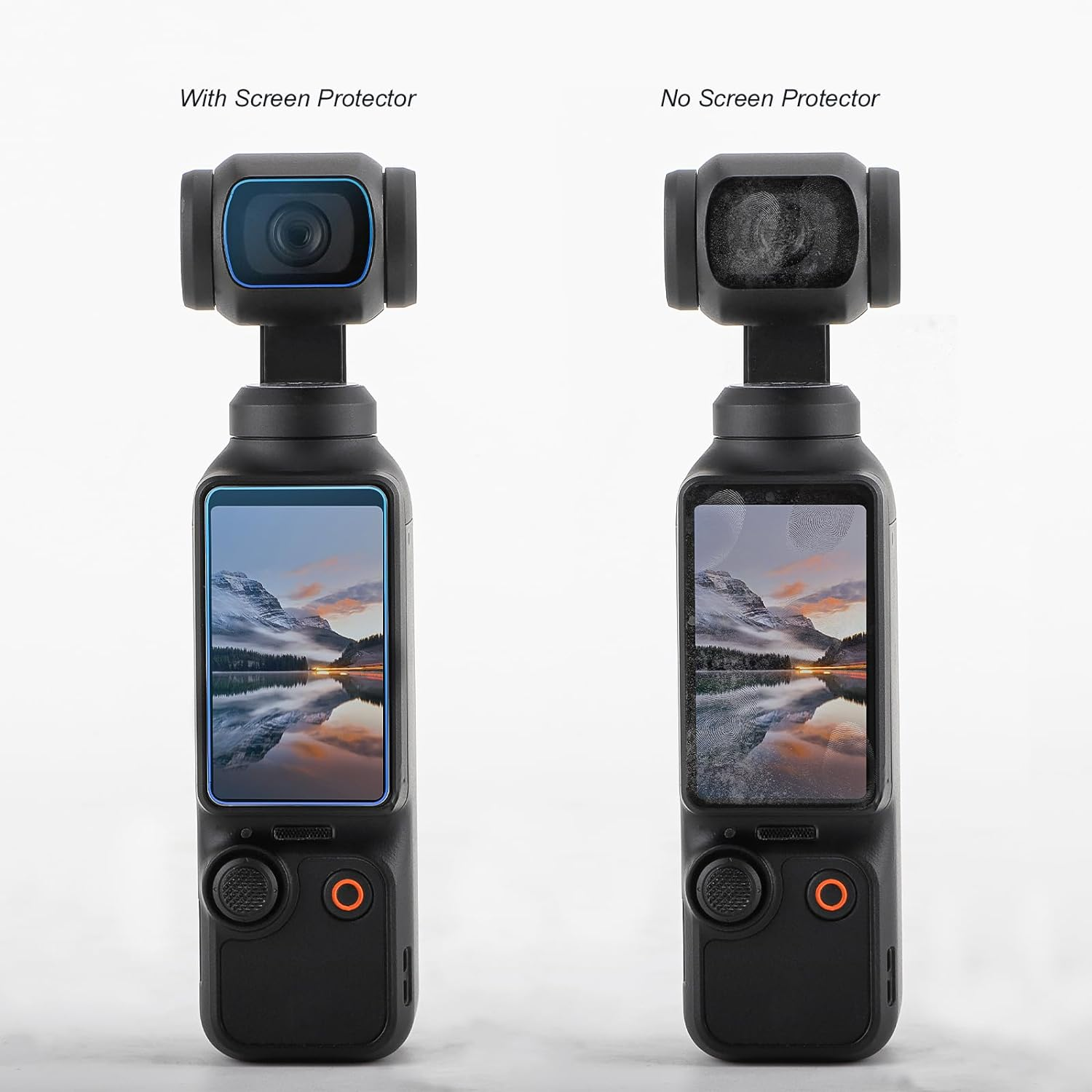 DGBAY 4Pcs Tempered Glass Film for DJI OSMO POCKET 3 Action Camera Accessories,Anti-Abrasive Scrape Lens Protection Film and Screen Protector Set (4Pcs Screen Protector) image number 6