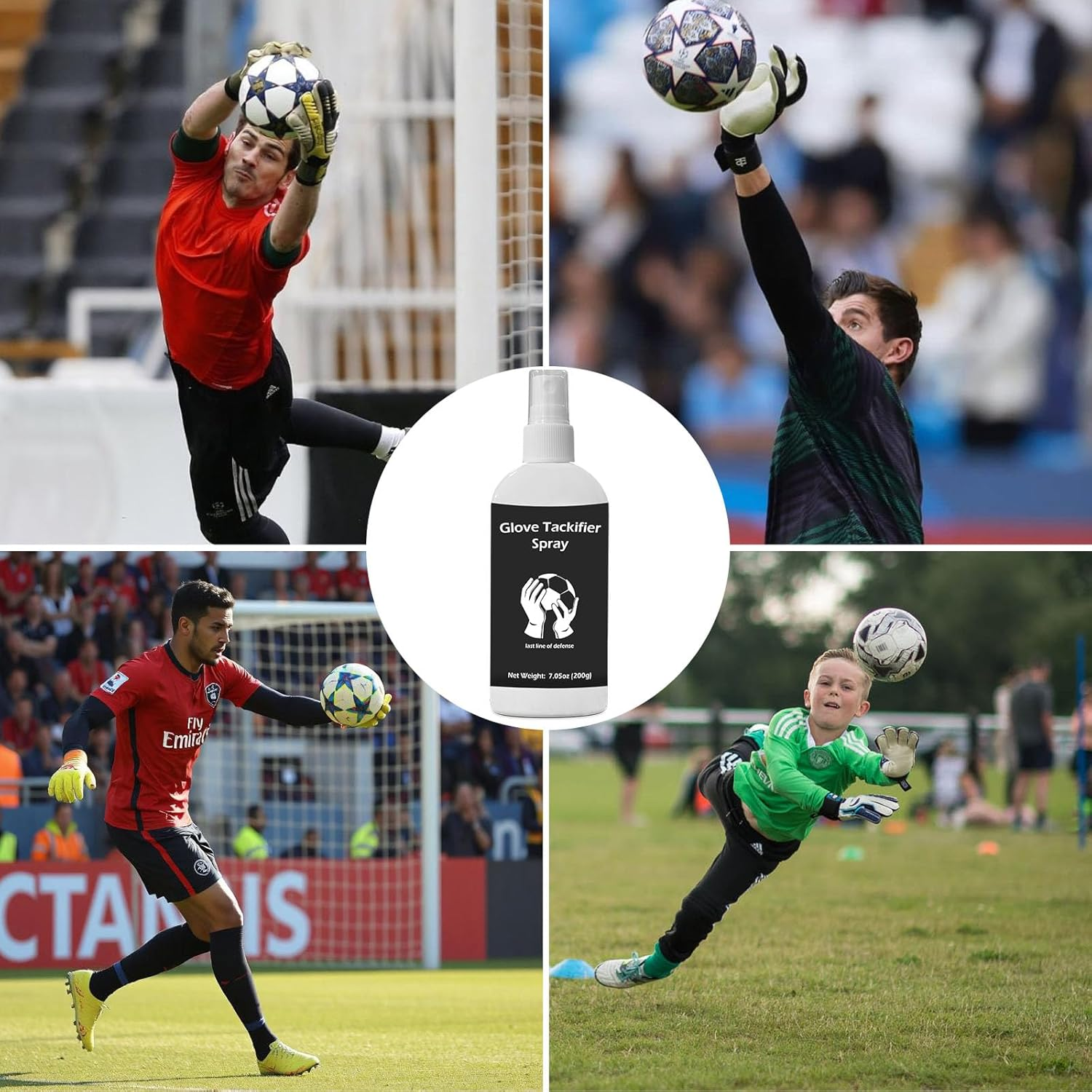 WAN2TLK 200Ml Goalkeeper Gloves Tackifier, Goalie Glove Spray Glue, Sticky Spray for Football Gloves Enhanced Grips on Any Glove image number 3