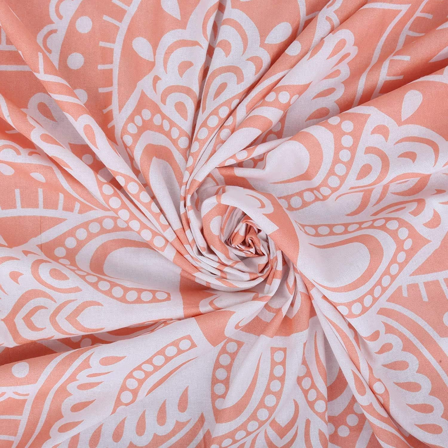 Ftuency Pink Mandala Tapestry, Indian Hippie Bohemian Psychedelic Tapestries Women Wall Hanging for Bedroom Teen Girl(Pink, 51.2" X 59.1") image number 5