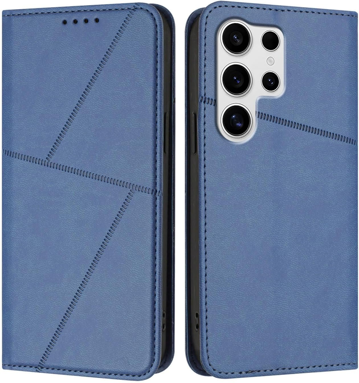 Case for Iphone 16, PU Leather Cover Wallet Case Wallet for Iphone 16, with Card Holder Slot Flip Cover Kickstand Drop Protection Magnetic Wallet Case - Blue