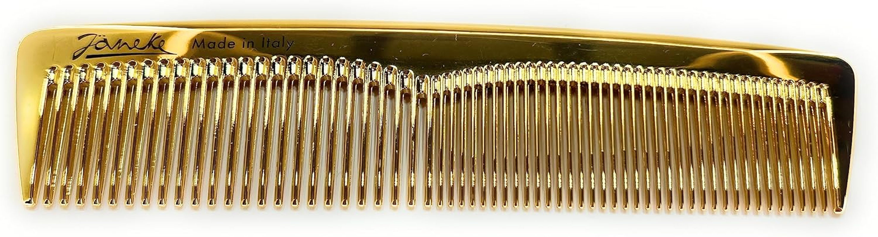 J&auml;neke Au813 Au813 Pocket Comb Gold 24 Carat Gold-Plated (Anti-Static) 5 1/2 Inch Approx. 14 Cm