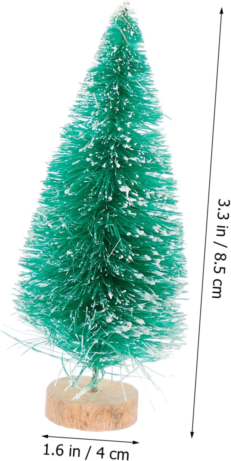 Ciieeo 12Pcs Mini Christmas Tree PVC Christmas Tree Decor Desktop Adornment Party Supplies for Home Shop image number 4