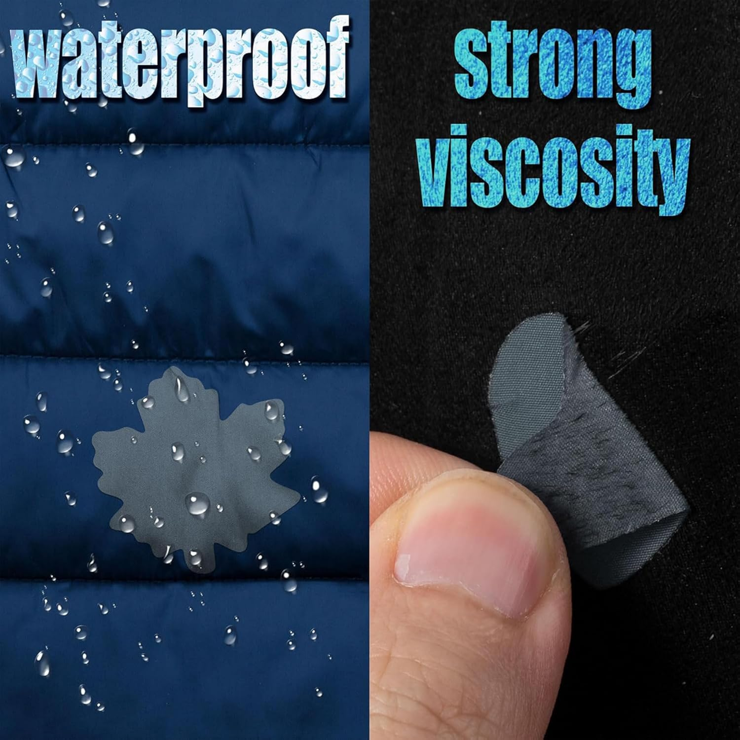 12 Sheets Repair Patches for down Jackets,Non-Marking Repair Torn Hole Patch Sticker,Waterproof Fabric Repair Patch,Multi Sizes & Shapes,For Coat Clothing Tent Sleeping Bags Ski Pants Holes Fixing image number 2