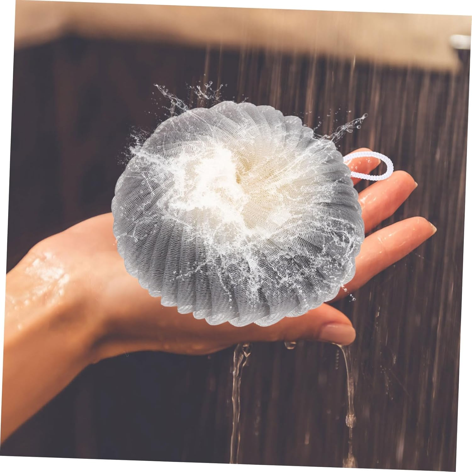 Anneome 3Pcs Body Exfoliating Sea Shell Bath Scrubber for Smooth Skin Travel Loofah For image number 2