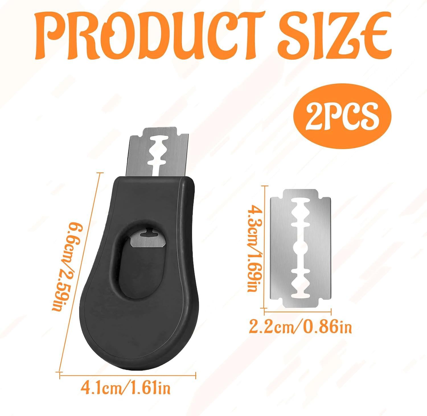 Bread Lame, 2 Pcs Bread Knife, Professional Sourdough Scoring Knife, Extractable Bread Lame Dough Scoring Tool for Sourdough Bread Making Tools (10 Pcs Replacement Blade) image number 3