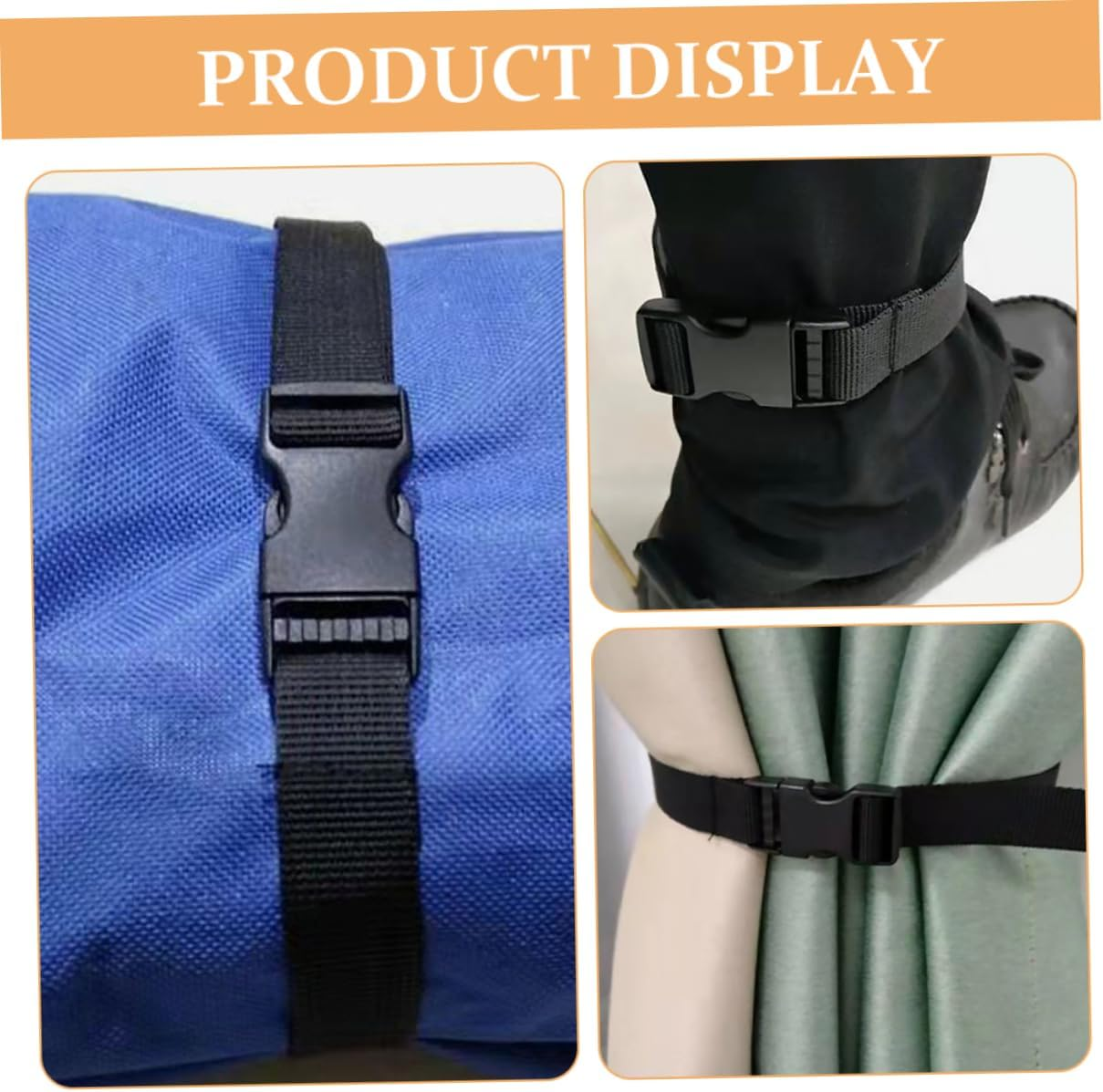 GETAJGHSD 6Pcs Nylon Luggage Straps Buckle Straps for Suitcase Fixing Adjustable Travel for Traveling image number 1