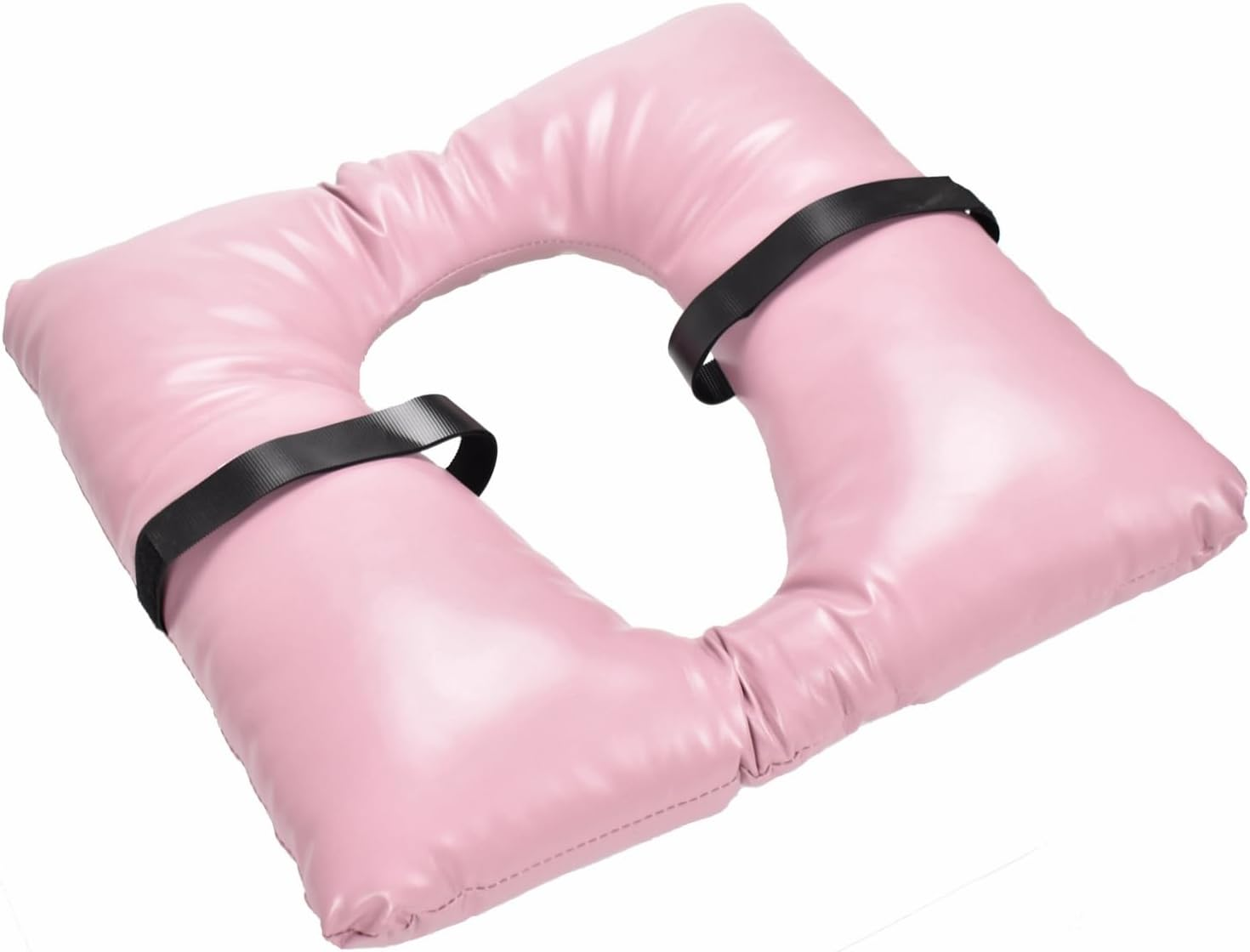 Bedside Commode Seat Cushion, Soft Seat Pad Cover Toilet Seat Cushion with Fixed Straps, Comfortable Commode Padded Seat, Waterproof Padded Cushion for Commode Chair image number 4