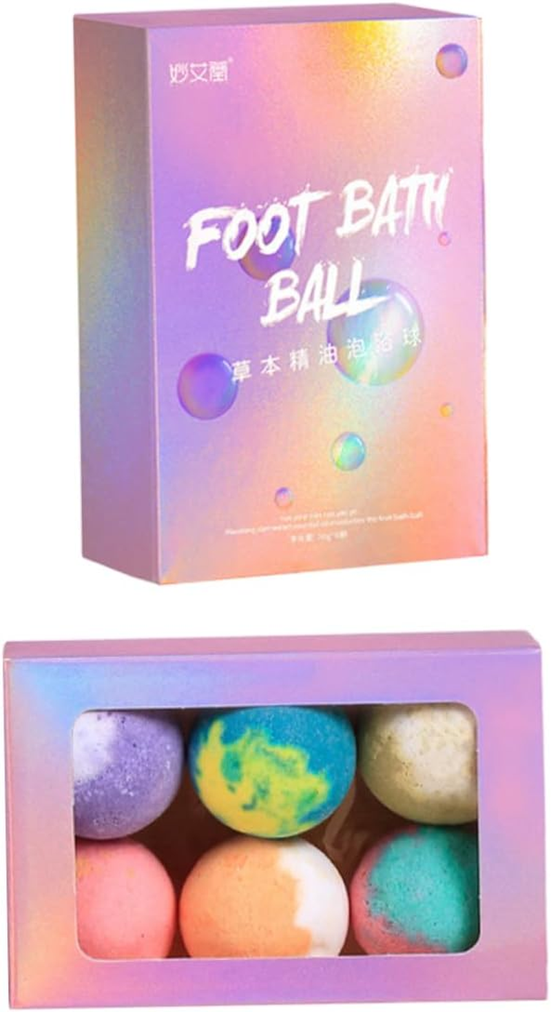 NOLITOY 6Pcs Essential Oil Balls Bathing Salt Balls for Foot Soak Household Use image number 6