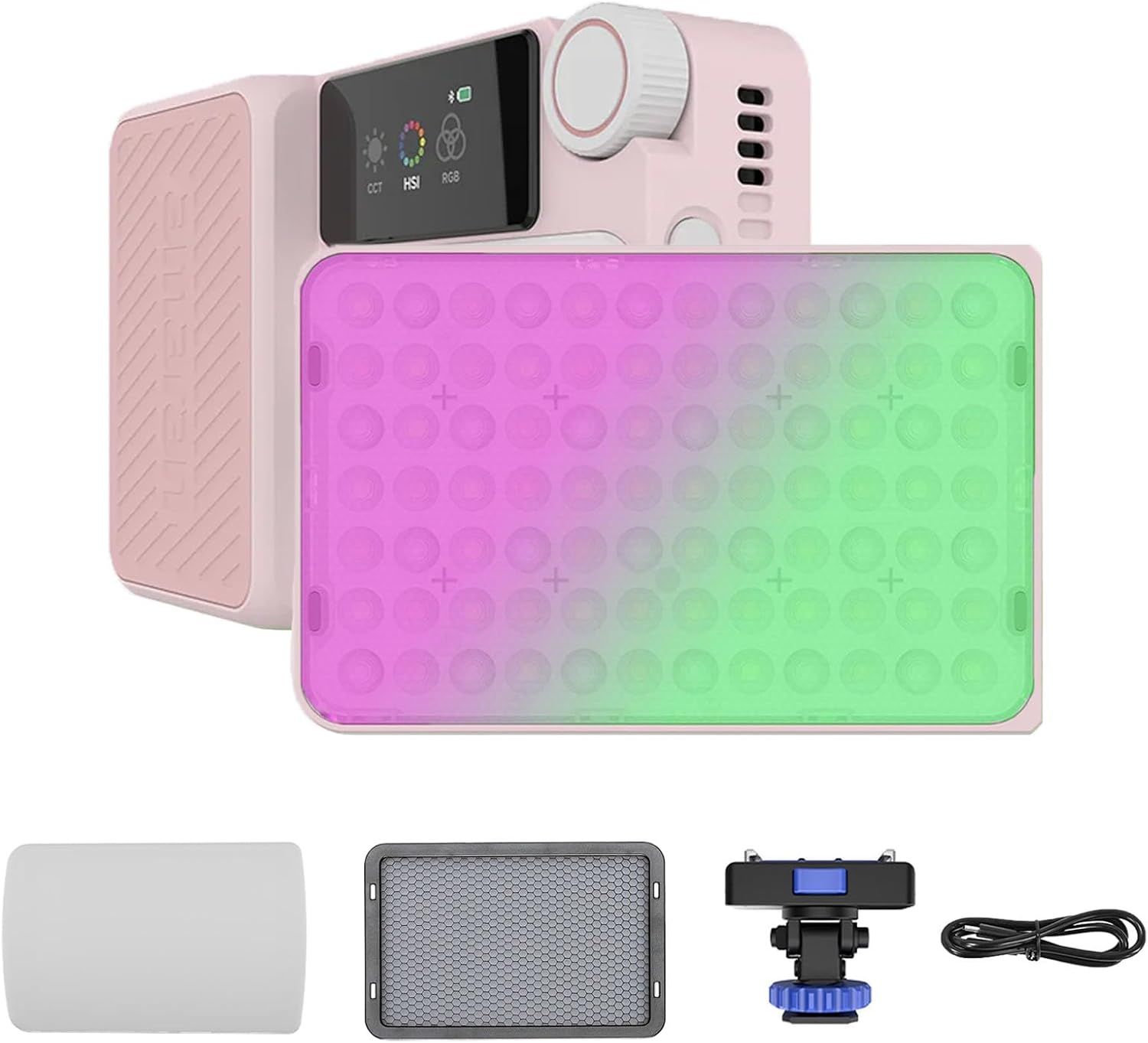 Amaran Ace 25C RGB LED Video Light, Full Color 2300-10000K Bi-Color,4500Mah Rechargeable Battery & PD Fast Charging,Portable for Photography/Filmmaking/Vlogging (Silver)