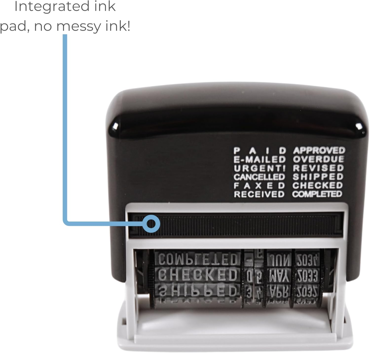 Cathedral Self-Inking 12 in 1 Date Stamp image number 3