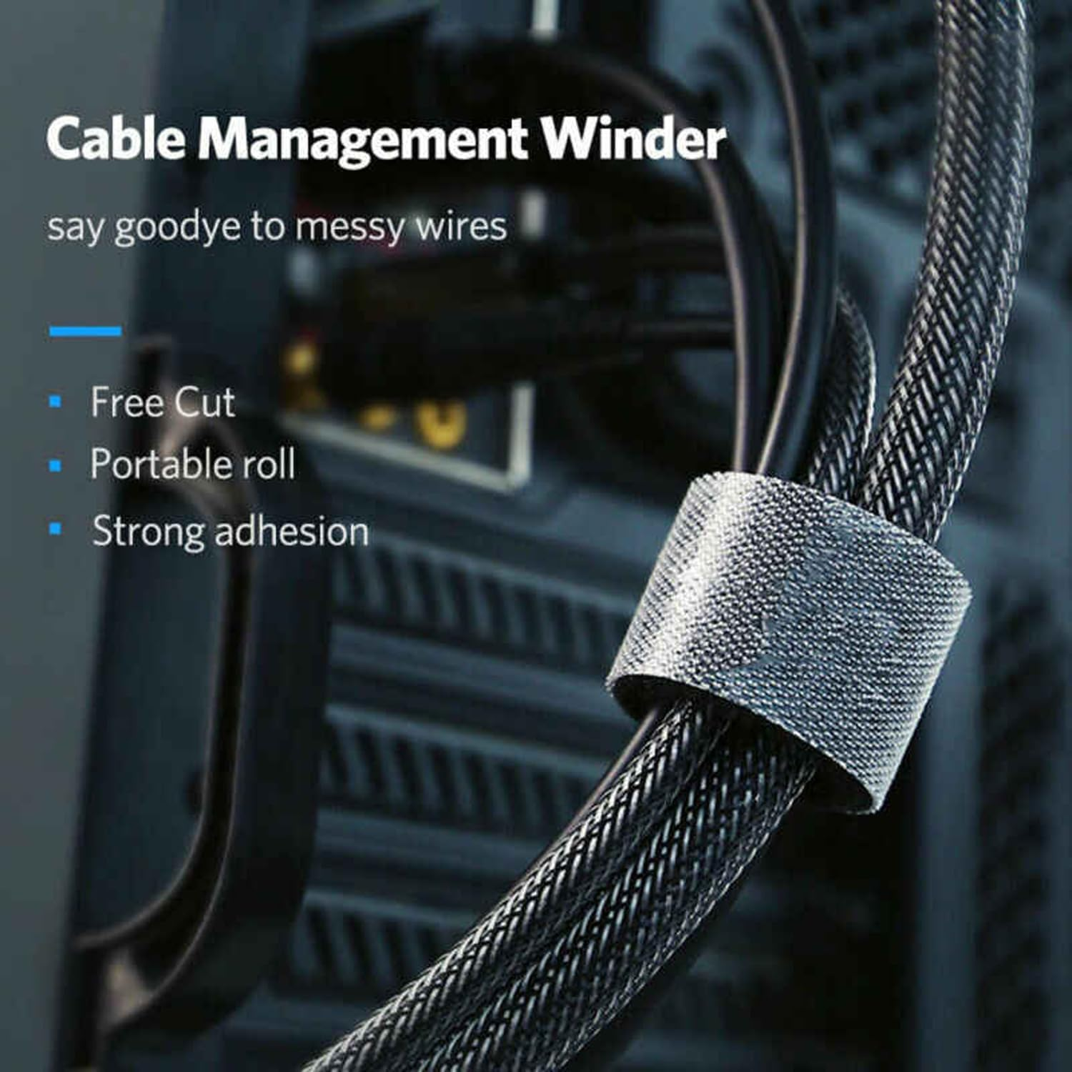 10M Hook & Loop Heavy Duty Strap Reusable Cable Ties Grip TV Tidy Organiser image number 6