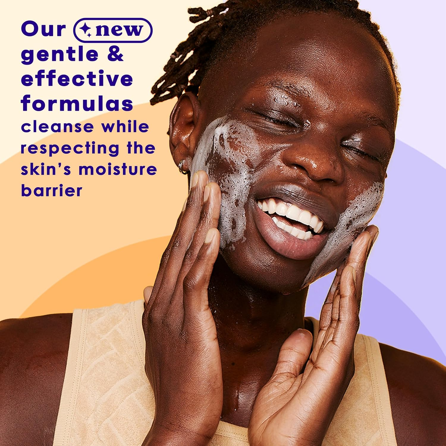 Clean & Clear 2-Pack Day and Night Face Cleanser Citrus Morning Burst Facial Cleanser with Vitamin C and Cucumber, Relaxing Night Facial Cleanser with Sea Minerals, Oil Free & Hypoallergenic Face Wash image number 2