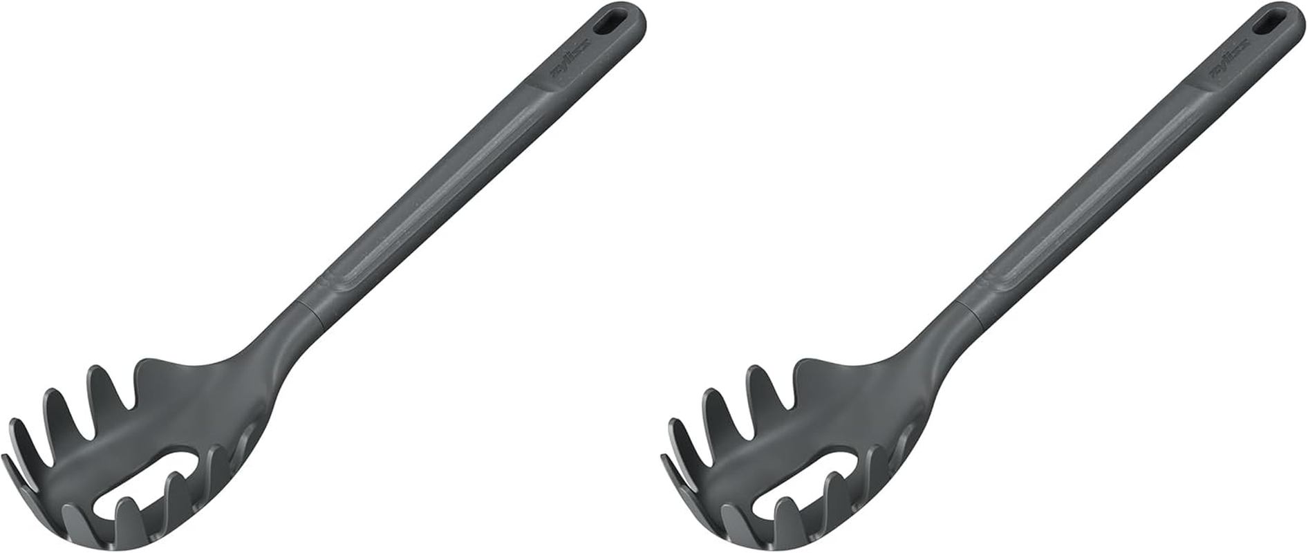 Zyliss Spaghetti Spoon - Wheat Straw Handle with Heat Resistant Nylon Head | Pasta Draining | Non-Stick | Kitchen Utensil for Effortless Pasta Preparation | 12.2 Inches X 2.5 Inches | Beluga Grey image number 2