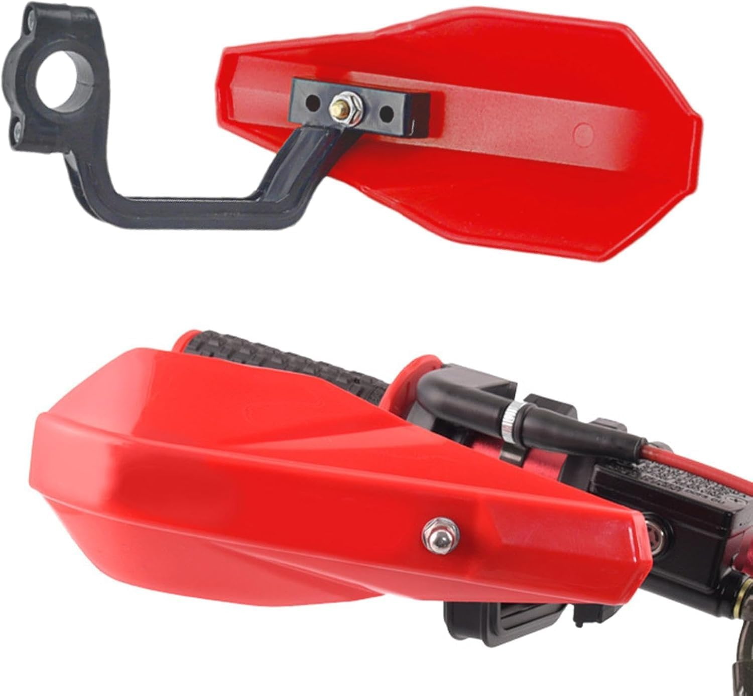 Limcryspp Motorcycle, Electric, Off-Road Motorcycle Handle Handguard, Windshield Horn Handguard, Motorcycle Off-Road Motorcycle Protective Gear（Black）