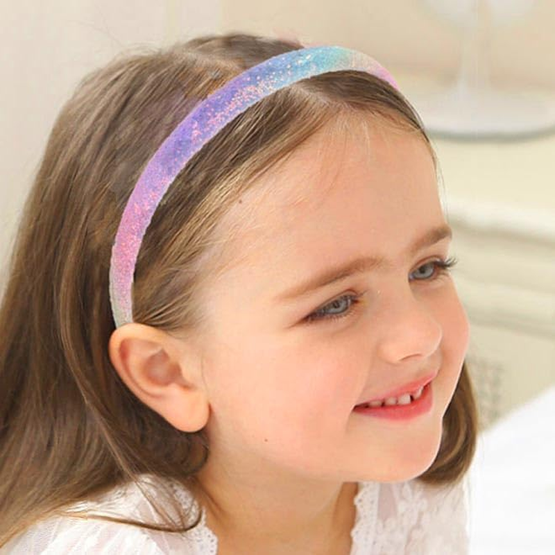 Fashband Girls Headbands Sequins Hair Band Sparkly Hair Hoop for Children Teens Daily Wearing Gift Party Decoration (Pink) image number 4