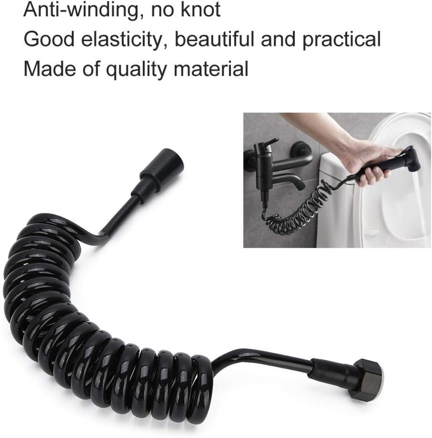 Shower Hose with Copper Cap - PU and Copper Bidet Hose for Bathroom