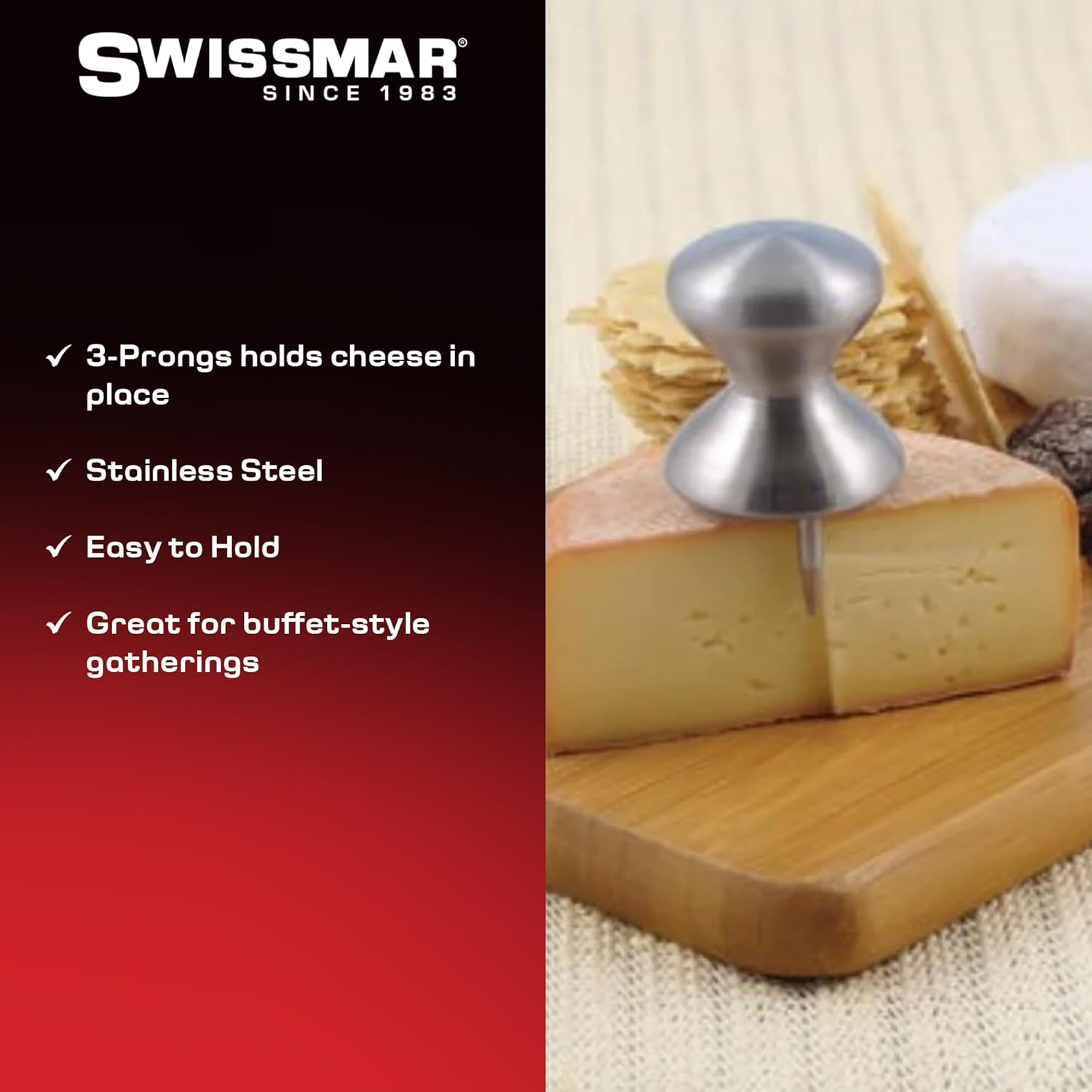 Swissmar SK3624SS Cheese Holder, Stainless Steel