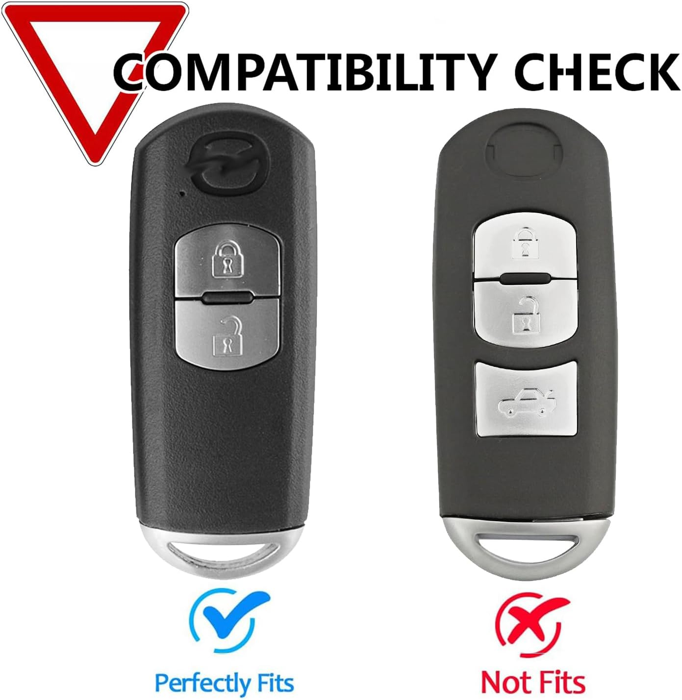 AUTOXBERT Car Key Shells Car Key Protective Cover Case Silicone Waterproof Key Shell for Mazda 2 3 Hatch 6 Wagon 6 Atenza Cx-3 Cx-5 Cx-7 Cx-9 Mx-5 image number 4