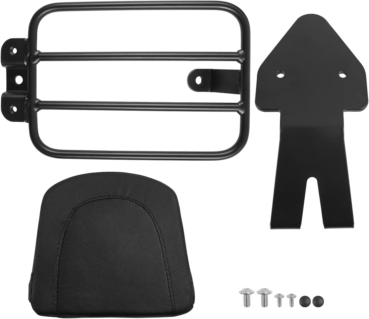 Motorcycle Sissy Bar Luggage Rack for Kawasaki Vulcan 650 VN650 S 2015 2016 2017 2018 2019 2020 2021 2022 2023 2024 2025 2026 Rear Passenger Backrest Upright Seat Leather Cushion Pad image number 1