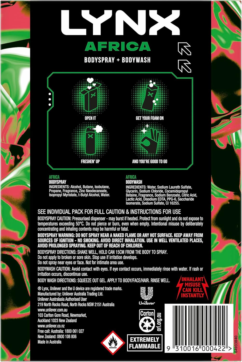 LYNX Giftset Duo Africa R25 565 ML image number 3