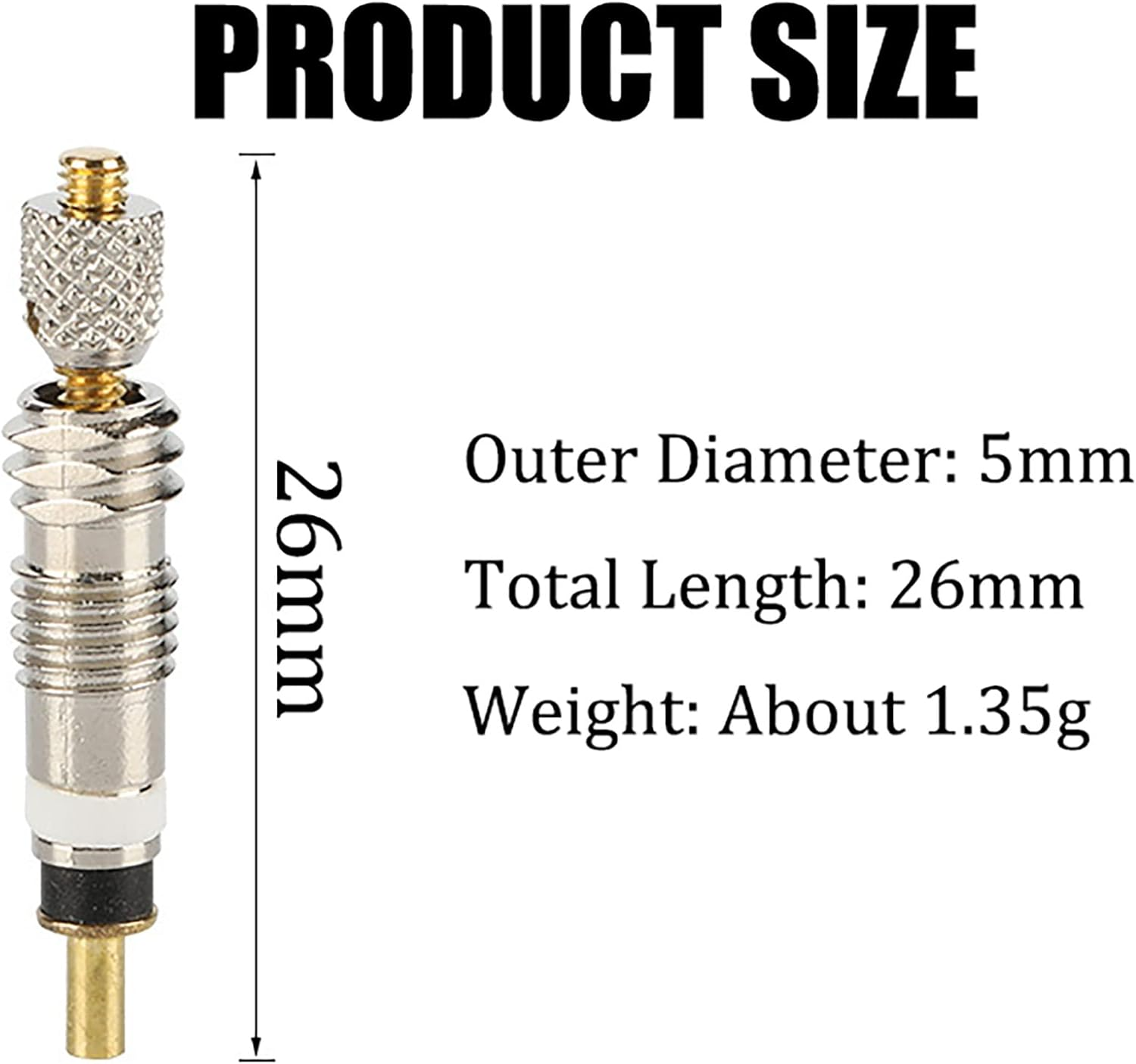 Tunghey Presta Valve Cores Brass Tubeless Cores Kit Bike Replacement for Road and MTB Bike Tubeless Presta Valve Stem, Stan'S, Vittoria, Continental, Kenda and More image number 5