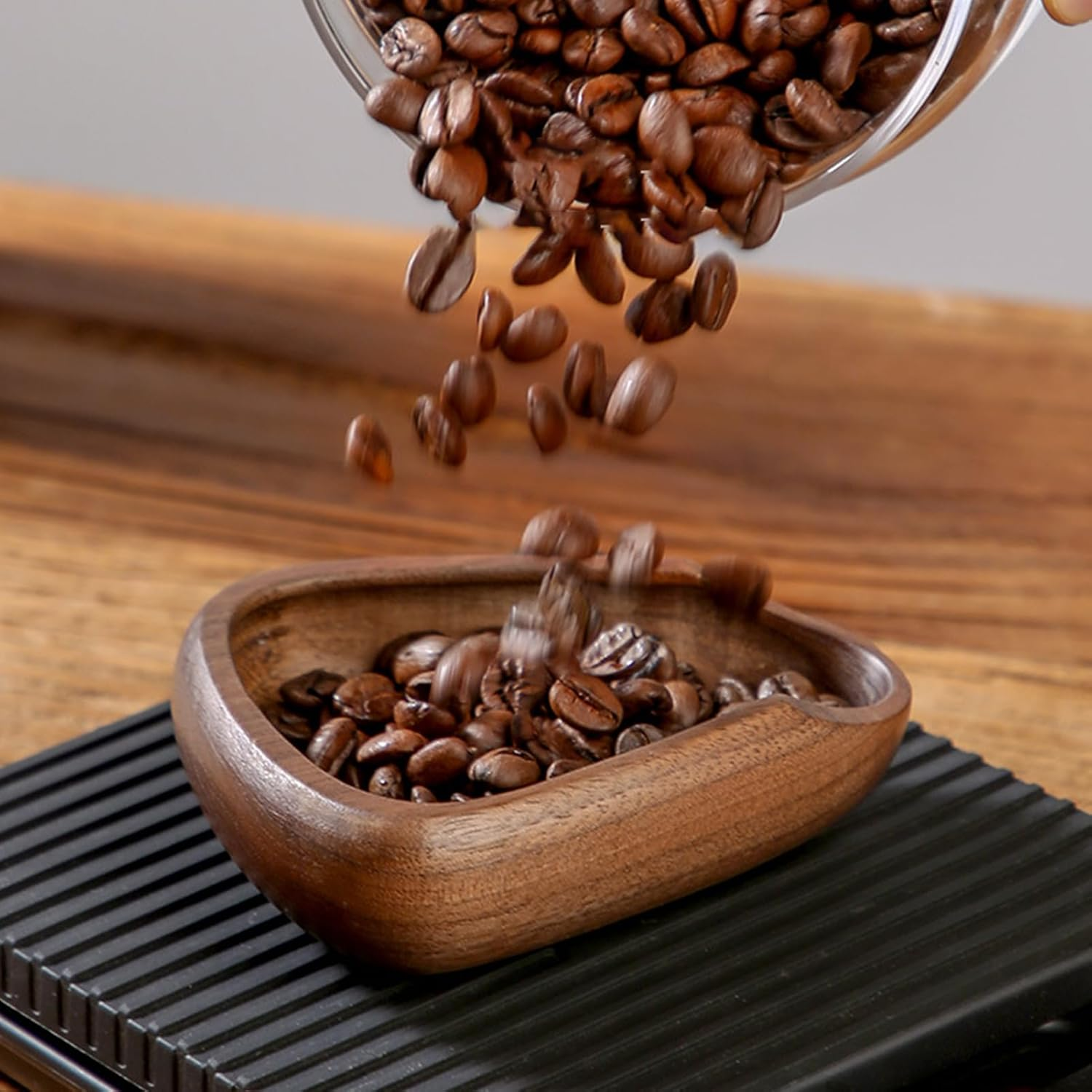 Wooden Coffee Bean Dosing Cup, Coffee Bean Dosing Bowl, Measuring for Coffee Beans, Ground Beans or Tea, Weigh Coffee Bean Container, Perfect Espresso Accessories for Coffee Bar image number 4