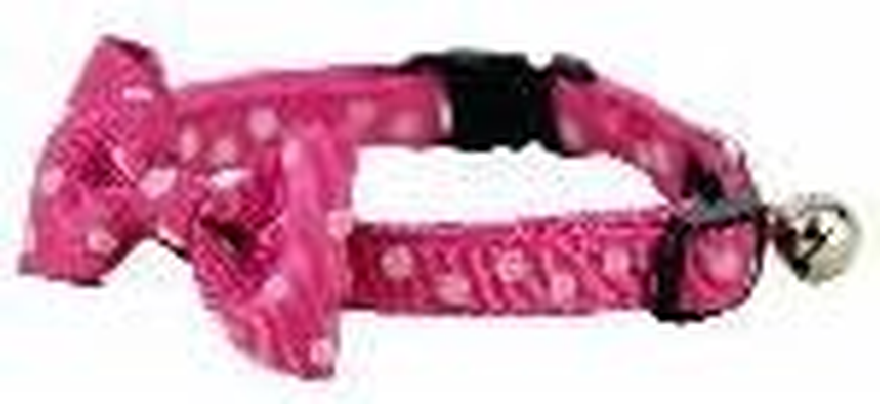 Wouapy Wouapy Bow Tie Collar for Cat, Pink Collar in One Size Adjustable for Neck of 21/31 Cm image number 1