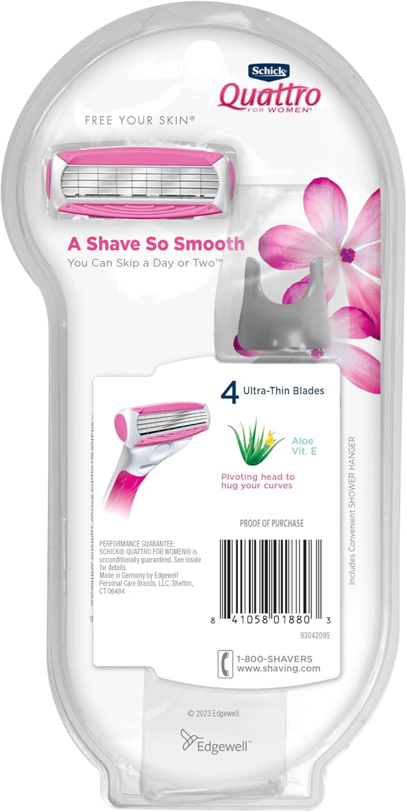 Schick Quattro Women'S Razor Value Pack - 1 Handle & 5 Refills image number 2