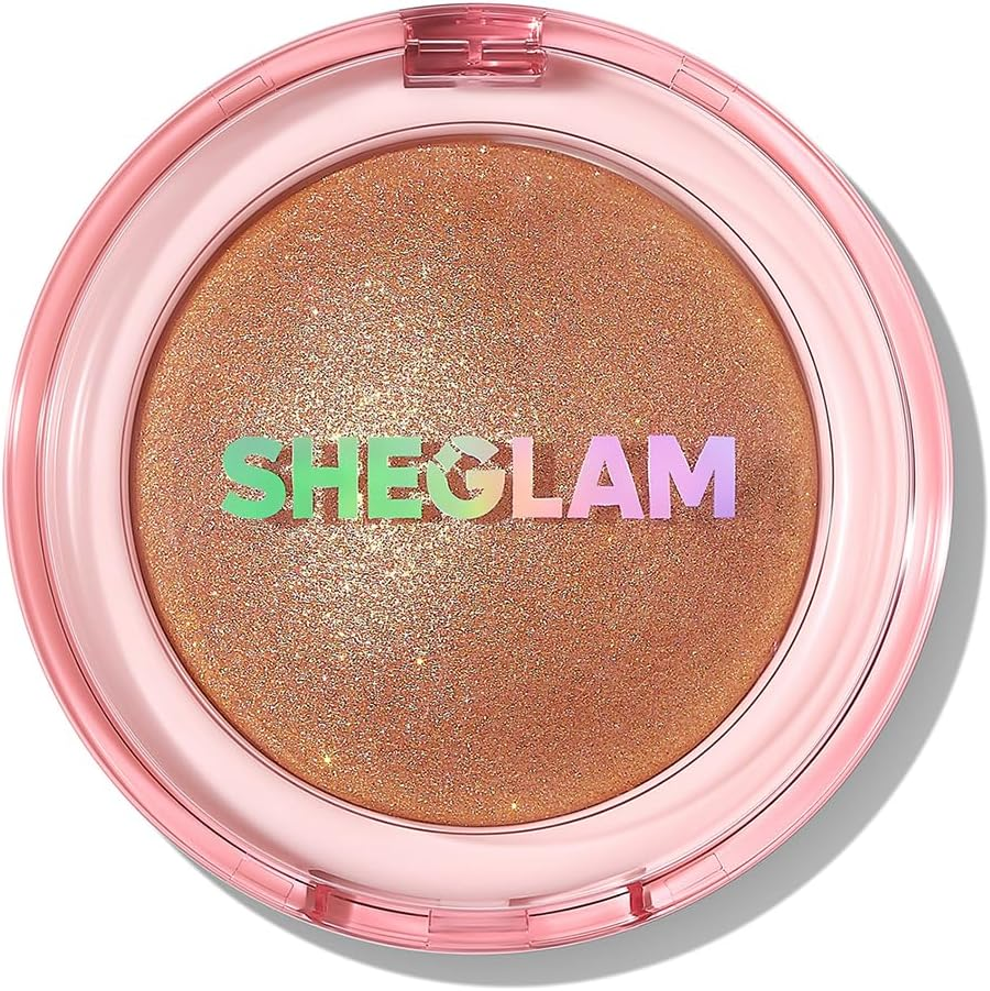 SHEGLAM Glowchi Bouncy Highlighter Mochi-Like Formula Highlighter Long-Lasting Shimmer Makeup-Cherry Blossom