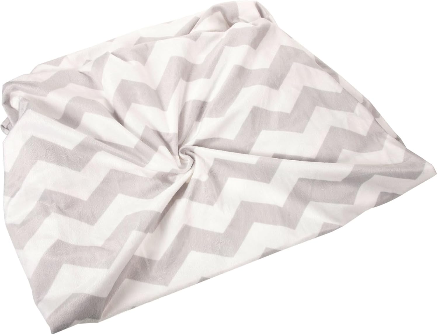 FRCOLOR Portable Diaper Changing Pad Cover Washable and Durable Grey Water Wave Pattern Fits Contoured Changing Pads Easy to Clean Soft and Safe image number 4