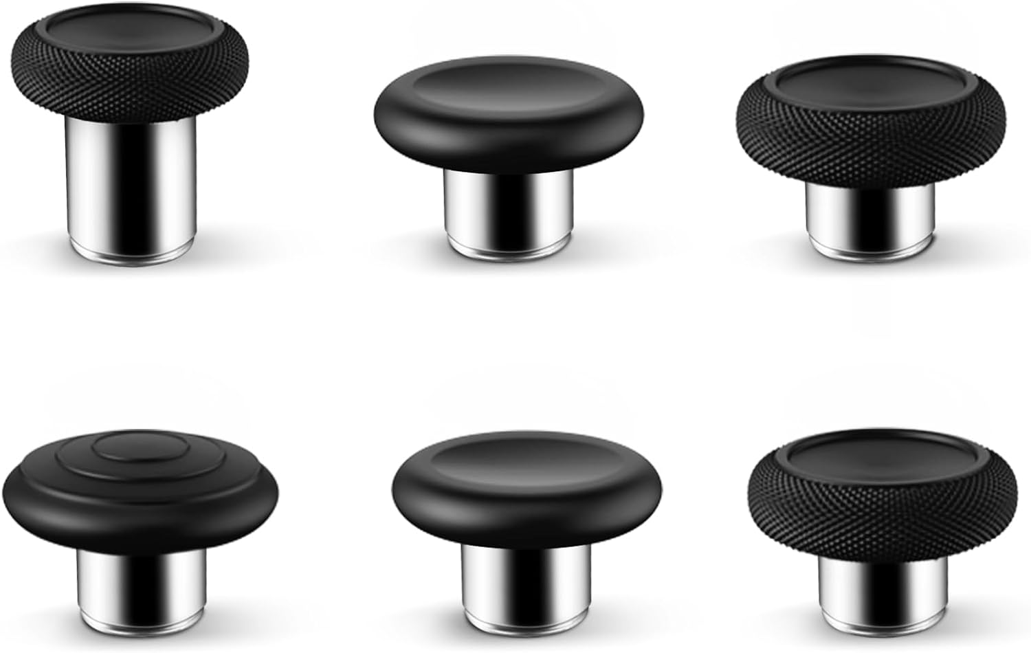 TOMSIN Replacement Thumbsticks for Xbox Elite 1 Controller,6 in 1 Swap Magnetic Joysticks for Xbox One Elite Controller Series 1(Only Fit for Model 1698,NOT for Elite 2 Controller)